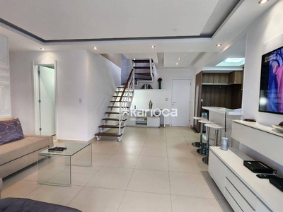Cobertura com 3 dormitórios para alugar, 198 m² por R$ 10.430,00/mês - Barra da Tijuca - R