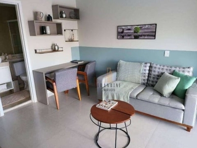 Flat com 1 dormitório para alugar, 36 m² por r$ 2.890,00/mês - rudge ramos - são bernardo do campo/sp