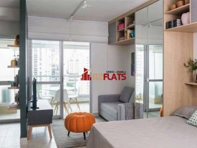 Flat com 1 quarto à venda na av aratãs, 400, moema, são paulo, 37 m2 por r$ 640.000
