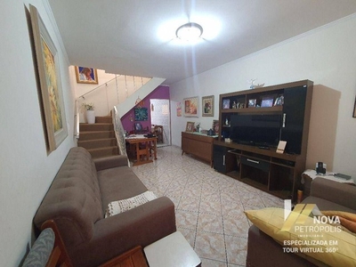 Sobrado com 2 dormitórios à venda, 124 m² por R$ 450.000,00 - Jordanópolis - São Bernardo