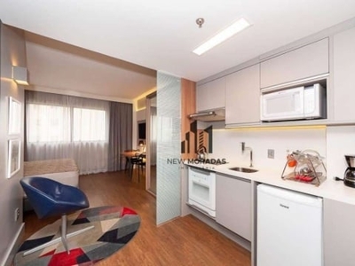 Stay batel, apartamento 1 dormitório à venda, 28 m² por r$ 395.000