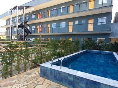 Ubatuba - Praia da Maranduba : Apartamento Novo a venda com 1 dormitório Varanda com Churr
