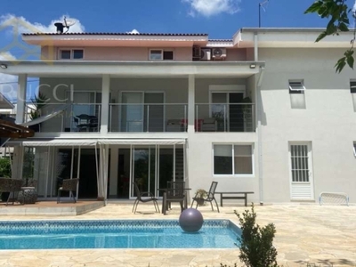 Casa em condomínio fechado com 4 quartos para alugar na alameda casa blanca, 70, condomínio residencial terras do oriente, valinhos, 294 m2 por r$ 15.000