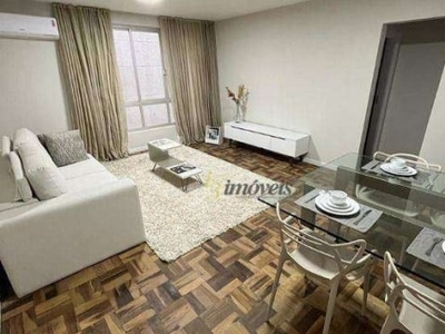 Apartamento com 2 dormitórios para alugar, 81 m² por r$ 4.894,45/mês - frente mar - balneário camboriú/sc