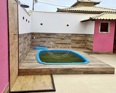 Bela casa de 2 quartos com área gourmet e piscina em Unamar, Tamoios - Cabo Frio - RJ