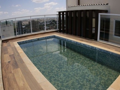 Cobertura duplex para venda tem 215m² com piscina na Zona Sul - Uberlândia