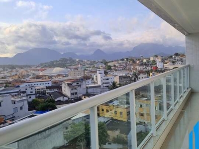 Alto Padrão de 2 quartos com 02 vagas na Praia do Morro, com vista para o mar e montanhas