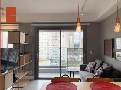 Apartamento com 1 quarto para alugar na nao informado, jardim paulista, são paulo, 36 m2 por r$ 5.127