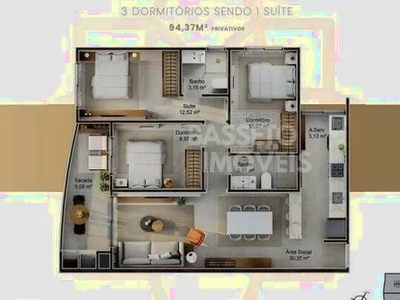 FLORIANóPOLIS - Apartamento Padrão - Saco Grande
