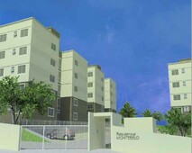Apartamento para venda com 44 metros quadrados com 2 quartos em Santa Rita - Santa Luzia