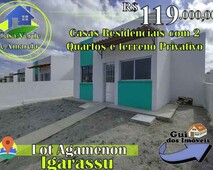 Casas Térreas para venda tem 48m² com 2 quartos e terreno em Agamenon Magalhães/Igarassu/P