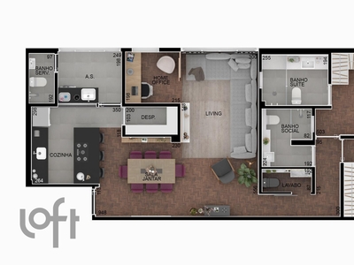 Apartamento à venda em Paraíso com 107 m², 2 quartos, 1 suíte, 1 vaga