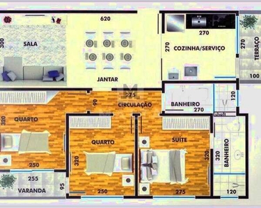 Apartamento à venda, 3 quartos, 1 suíte, 2 vagas, Santa helena - Belo horizonte/MG