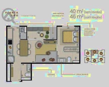 Apartamento com 1 dormitório à venda, 40 m² por R$ 409.853,00 - Nova Campinas - Campinas/S