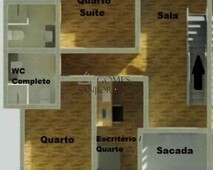 Cobertura para venda em Mauá no Parque São Vicente com dois dormitórios, uma suite, uma ba