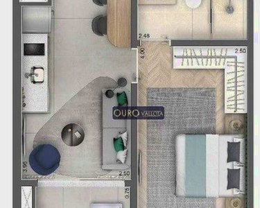 Studio com 1 dormitório à venda, 31 m² por R$ 415.000,00 - Campo Belo - São Paulo/SP