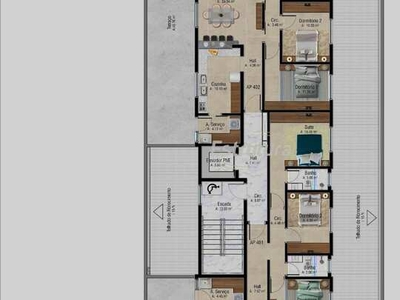 Apartamento com localização privilegiada com 3 dormitórios