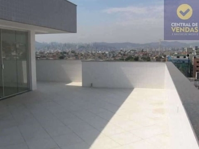 Cobertura com 4 quartos à venda na rua artica, 45, caiçaras, belo horizonte, 180 m2 por r$ 990.000