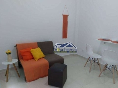 Kitnet com 1 dormitório à venda, 22 m² por r$ 135.000,00 - ocian - praia grande/sp