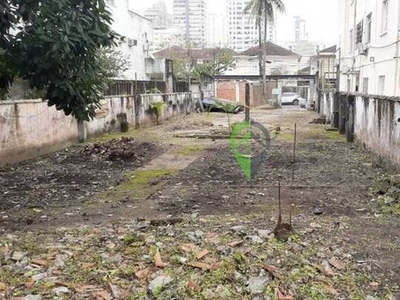 Terreno à venda no bairro Embaré - Santos/SP