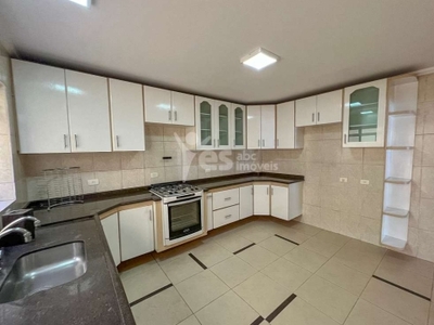 Casa com 3 quartos para alugar no campestre, santo andré , 215 m2 por r$ 4.800