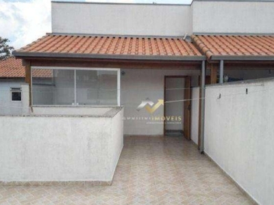 Cobertura, 90 m² - venda por r$ 290.000,00 ou aluguel por r$ 1.950,00/mês - jardim silvana - santo andré/sp