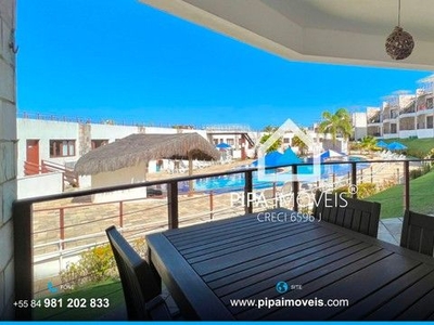 Apartamento com 2 dormitórios vista piscina à venda, 69 m² na Praia da Pipa - Tibau do Sul