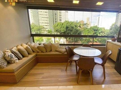 Apartamento com 4 dormitórios para alugar, 200 m² por R$ 8.800,00/mês - Casa Forte - Recif