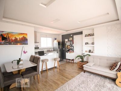 APARTAMENTO no 4º andar mobiliado com 2 dormitórios e 2 garagens