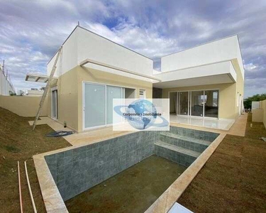 Casa Nova com 3 Suítes e Piscina, 310 m² - venda por R$ 1.800.000 ou aluguel por R$ 12.000