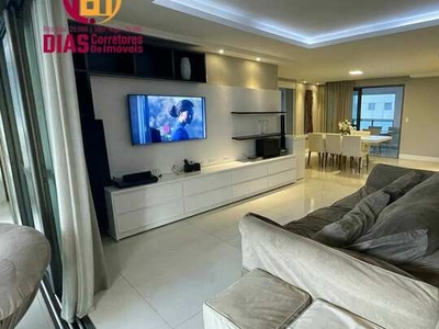 Alugo em exclusividade Apartamento com 243m2 mobiliado e decorado com 4 suites 4 vagas