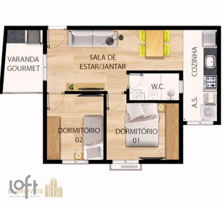 Apartamento à venda em Tucuruvi com 49 m², 2 quartos