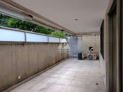 Apartamento tipo garden, 4 quartos, todos suítes, 163 mts, 2 vagas de garagem em ipanema.