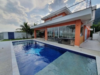 Casa com 5 quartos à venda na rua josé reis dores, n 000, praia da lagoinha, ubatuba, 703 m2 por r$ 6.500.000