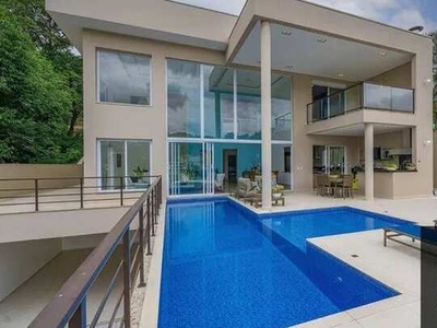 Casa com 6 quartos de frente para o lago para locação e venda no condomínio Marambaia - V