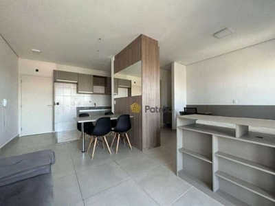 Loft com 1 dormitório para alugar, 42 m² por r$ 2.546,97/mês - jardim do mar - são bernardo do campo/sp