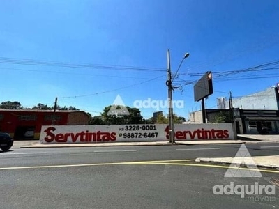 Terreno para locação 600m², centro, ponta grossa - pr