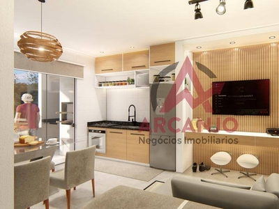 Apartamento em Sertão do Perequê Mirim, Ubatuba/SP de 57m² 2 quartos à venda por R$ 357.000,00