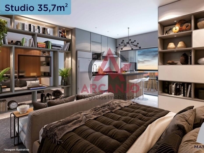 Apartamento em Sertão do Perequê Mirim, Ubatuba/SP de 35m² 1 quartos à venda por R$ 427.400,00