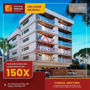 Apartamento em Sertão do Perequê Mirim, Ubatuba/SP de 70m² 2 quartos à venda por R$ 523.250,00