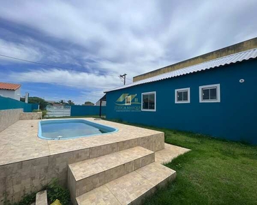 Linda casa a pronta entrega de 3 quartos, piscina e área gourmet em Unamar - Cabo Frio - R