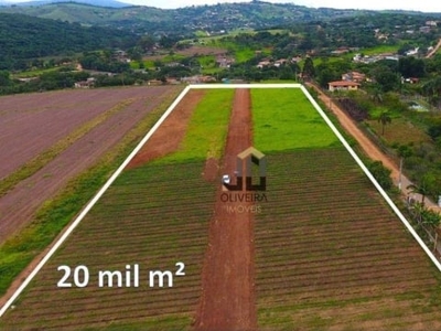 Terreno à venda, 20.000 m² por r$ 5.000.000,00 - jardim maracanã - atibaia/sp