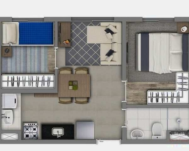 Apartamento à venda com 2 dormitórios em Vila prudente, São paulo cod:AP0276_RRX