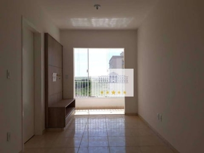 Apartamento com 2 dormitórios, 59 m² - venda por r$ 280.000,00 ou aluguel por r$ 1.200,00/mês - chácaras patrimônio santana - araçatuba/sp