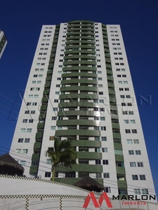 Apartamento Luau de Ponta Negra, 2 quartos, sendo 1 suíte, lado da sombra, 58m².