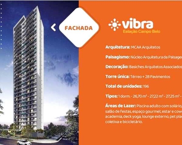 Apartamento para venda com 24 metros quadrados com 1 quarto em Campo Belo - São Paulo - SP