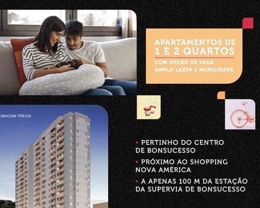 Apartamento para venda tem 37 metros quadrados com 2 quartos em Bonsucesso - Rio de Janeir