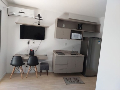 Apartamento Studio Mobiliado 1 Dormitório Suíte Metrô Moema Para Alugar, 24 m² por R$ 3.61