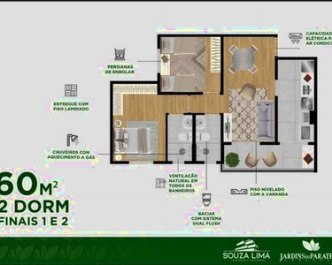 Apartamento- Urbanova- 2 e 3 Dorms na Planta- Aceita veículos e FGTS