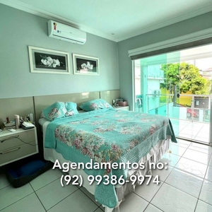 Casa 100% Mobiliada em Condomínio fechado no Aleixo - 3 Quartos, Piscina, Churrasqueira. F